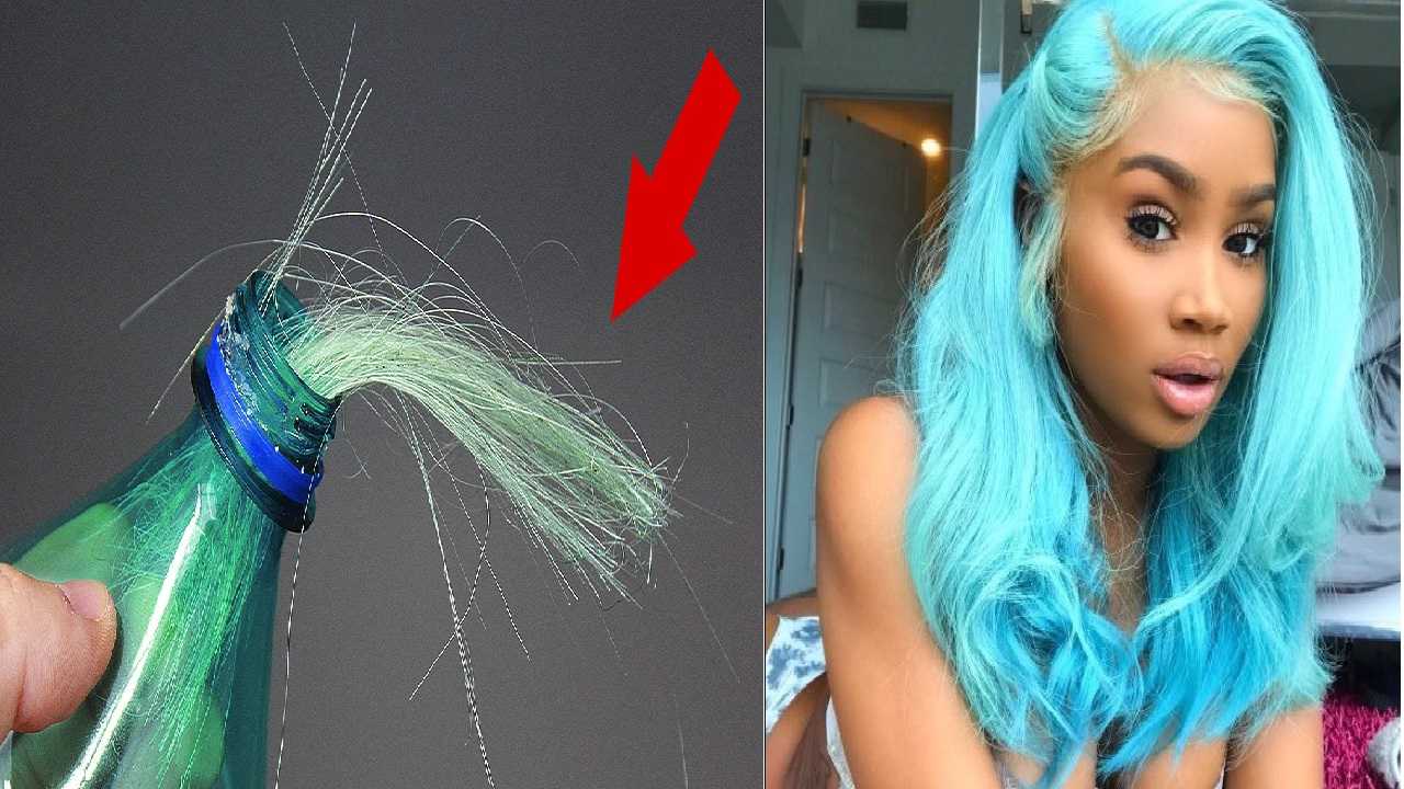 Cheveux de bouteille en plastique
