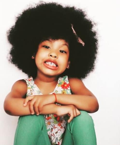 coiffure afro pour petite fille