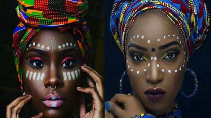 Maquillage tribal africaine