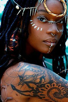 maquillage tribal african