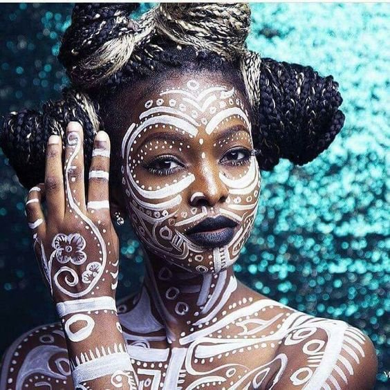 maquillage tribal african