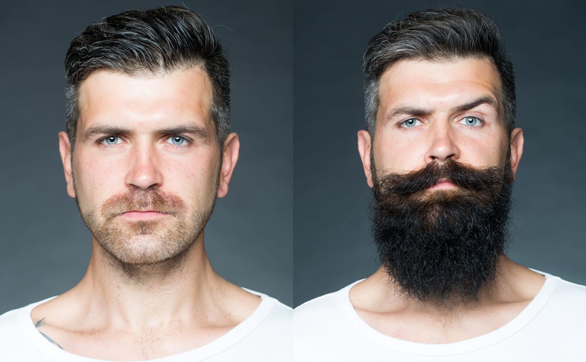 faire pousser une superbe barbe avant et apres