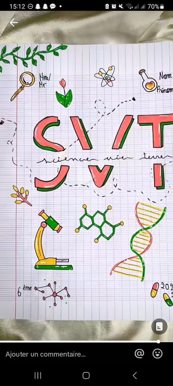 Top 15 Example Des Pages De Garde SVT Imprimer
